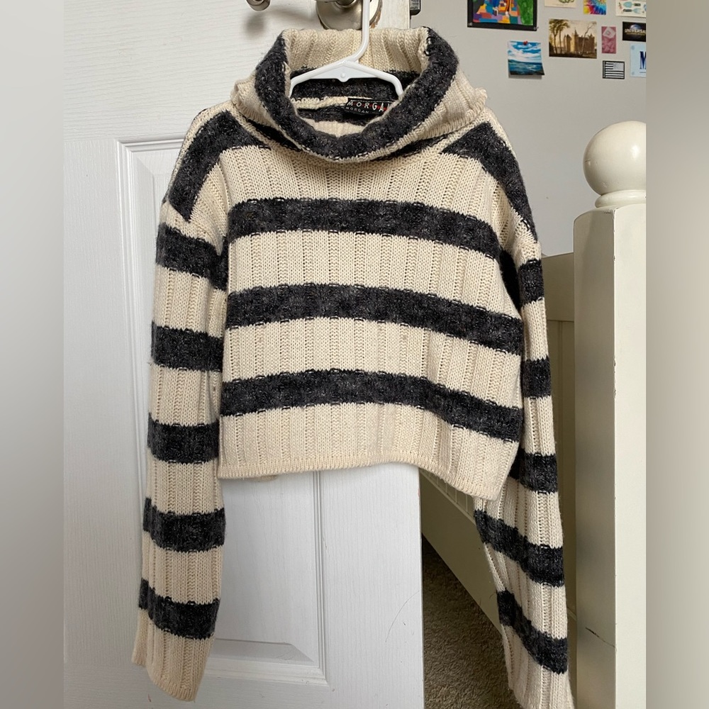 Cropped Turtleneck Sweater